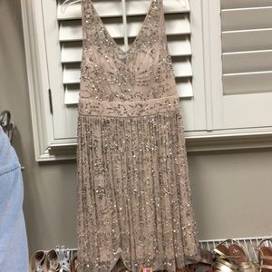 Adrianna papell sequin dress 12